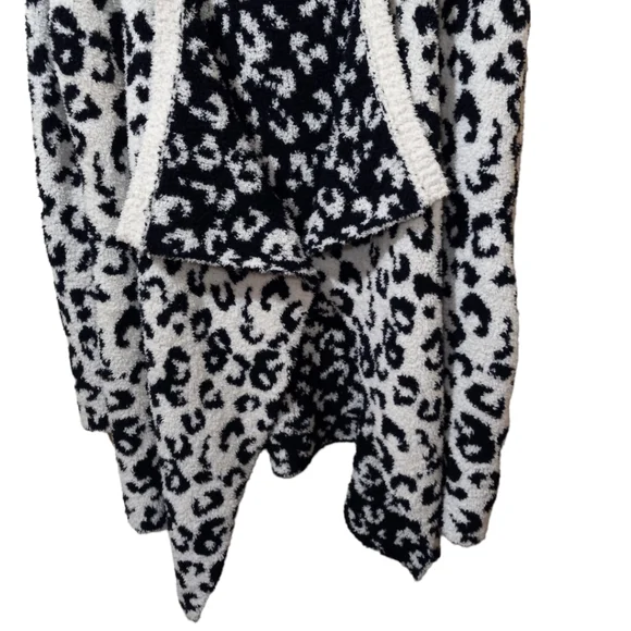 Ugg Phoebe Wrap Cardigan Cheetah Print White/Black Size S - Picture 6 of 6